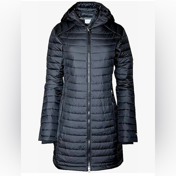 Women's Columbia Omni White out Black Quilted Jacket size medium - Picture 1 of 10